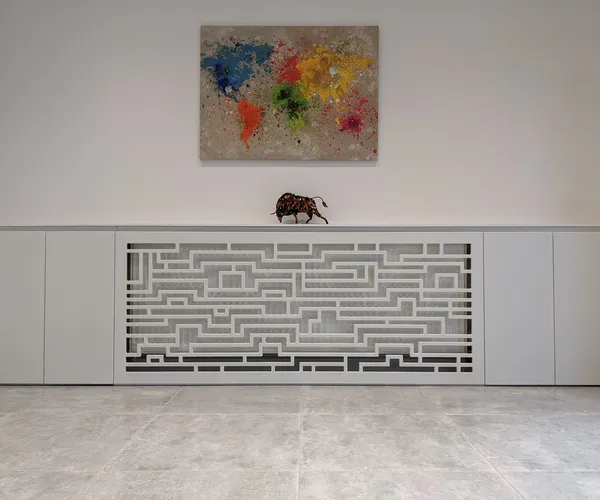 Designer radiator cover, Borehamwood