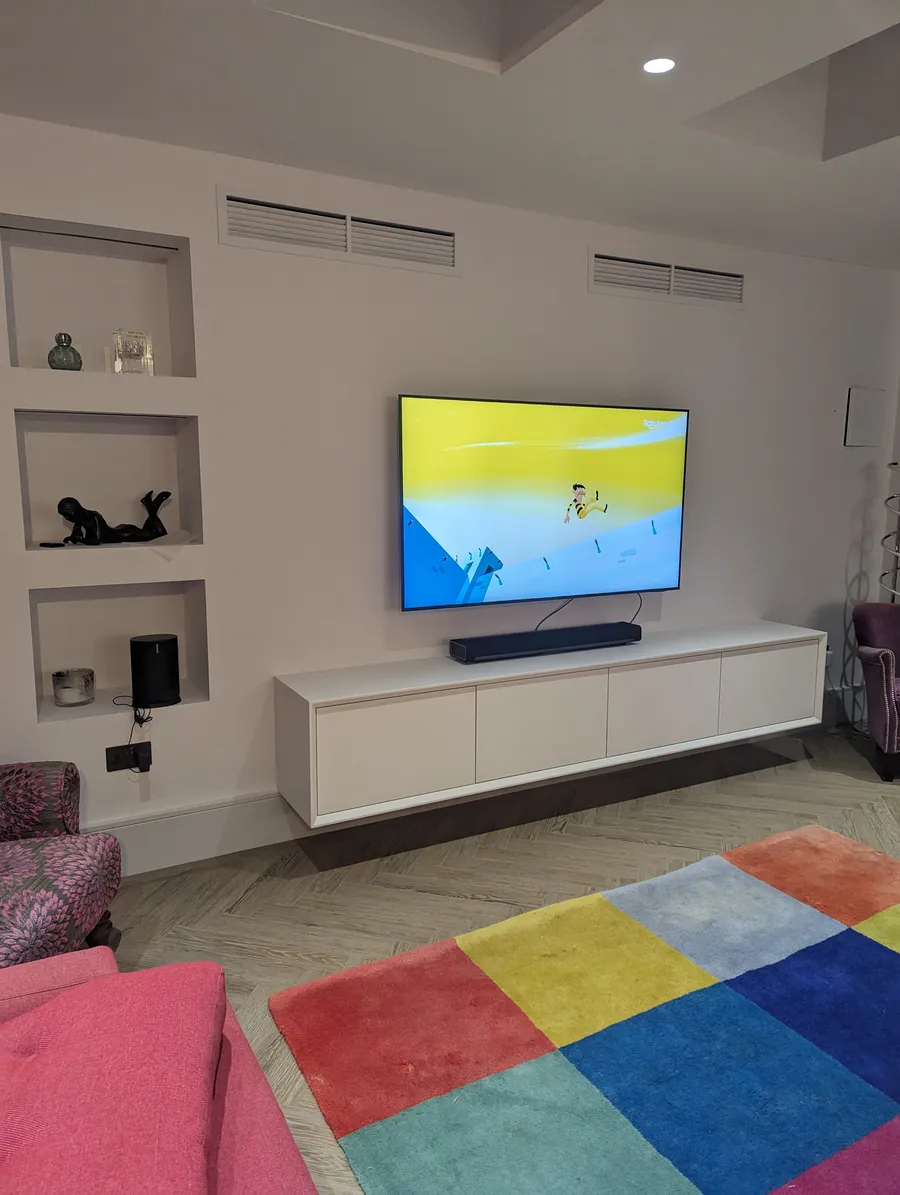 Floating TV console