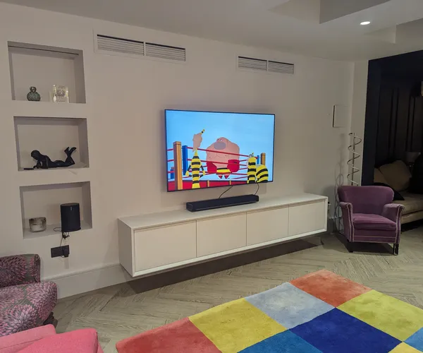 Floating TV console, Mill Hill