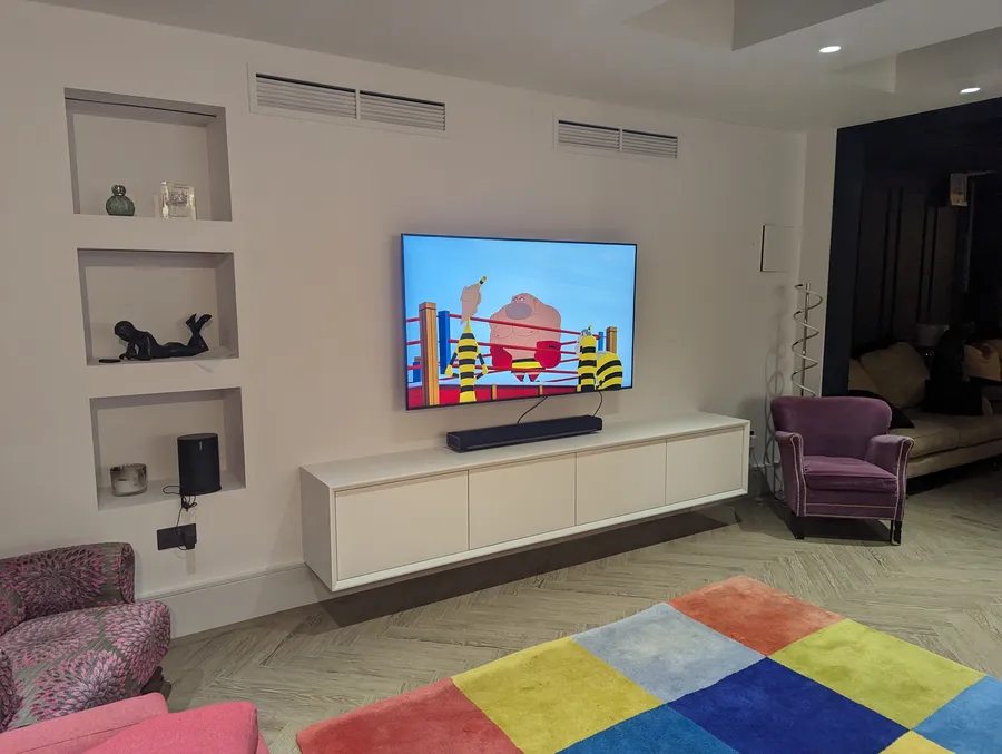 Floating TV console